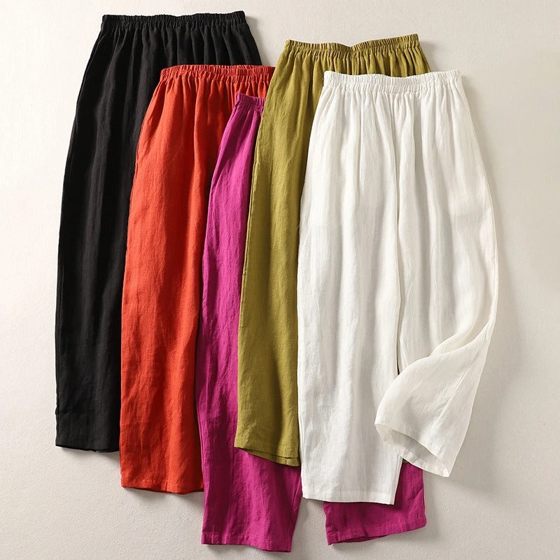 Juliette™ – Pantalon fluide en coton et lin