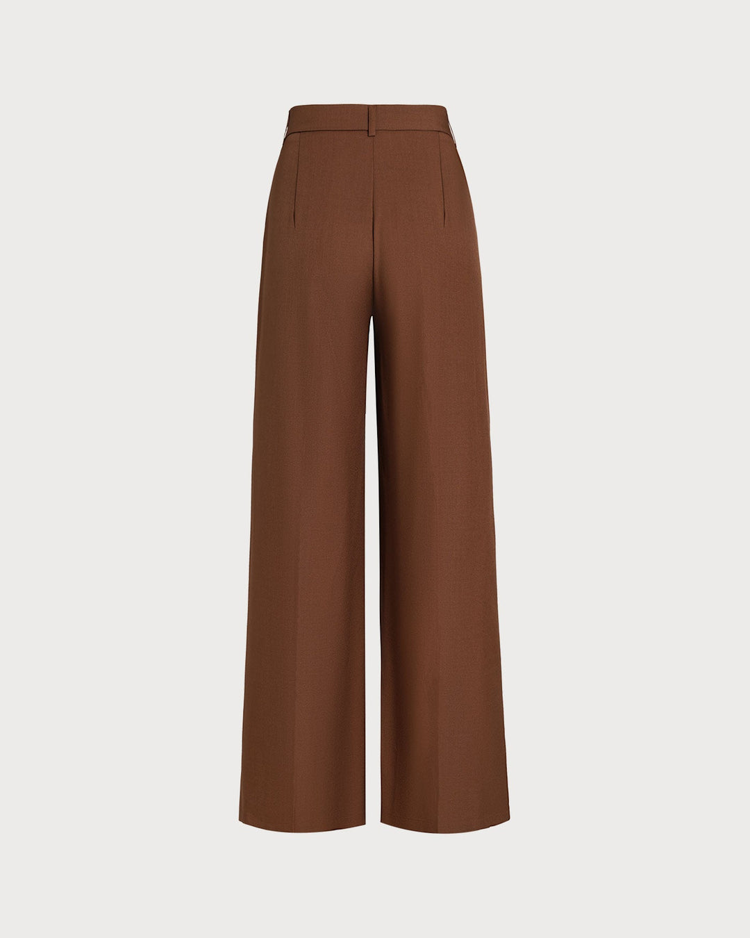 Pantalon droit taille naturelle caramel