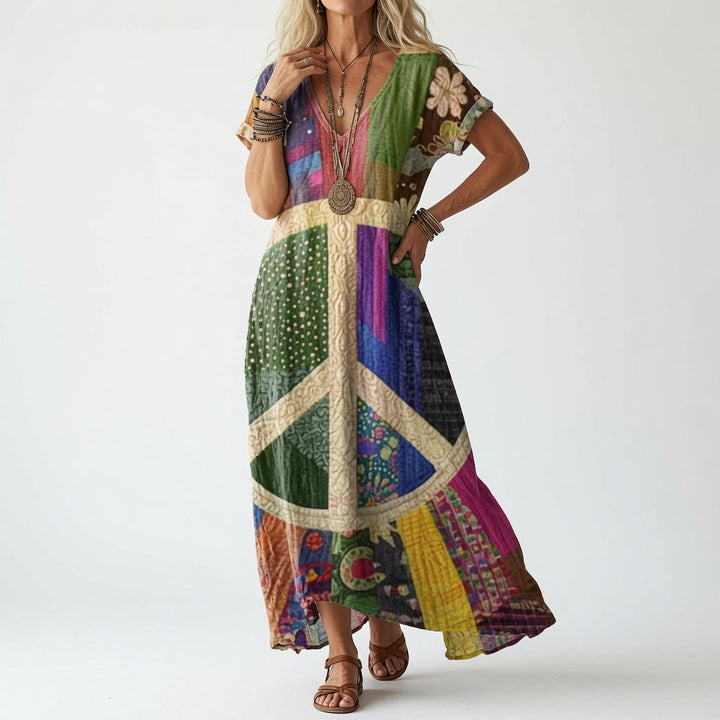 Élisoria™ — Robe florale fluide charme estival