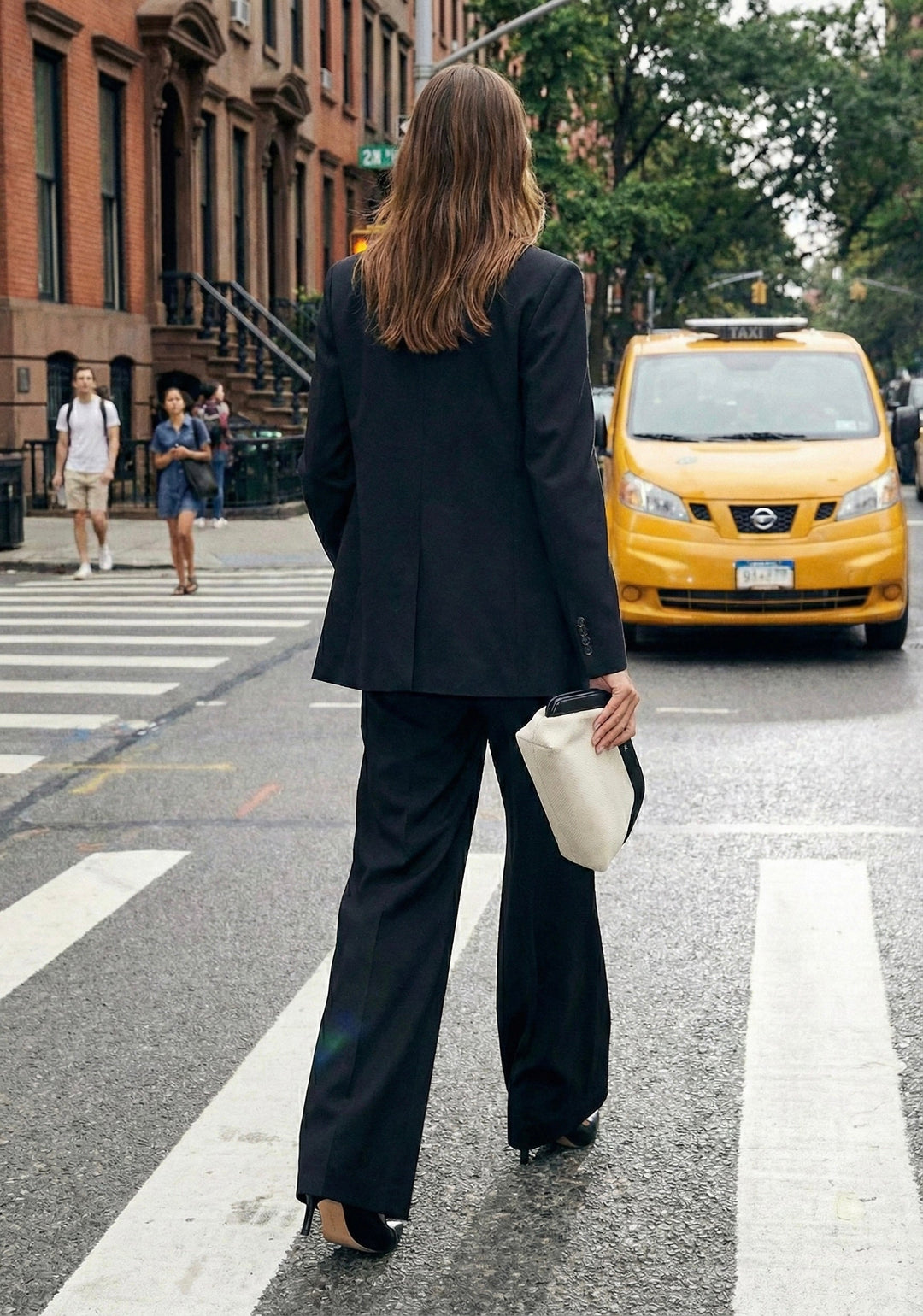 PANTALON LARGE À PINCE