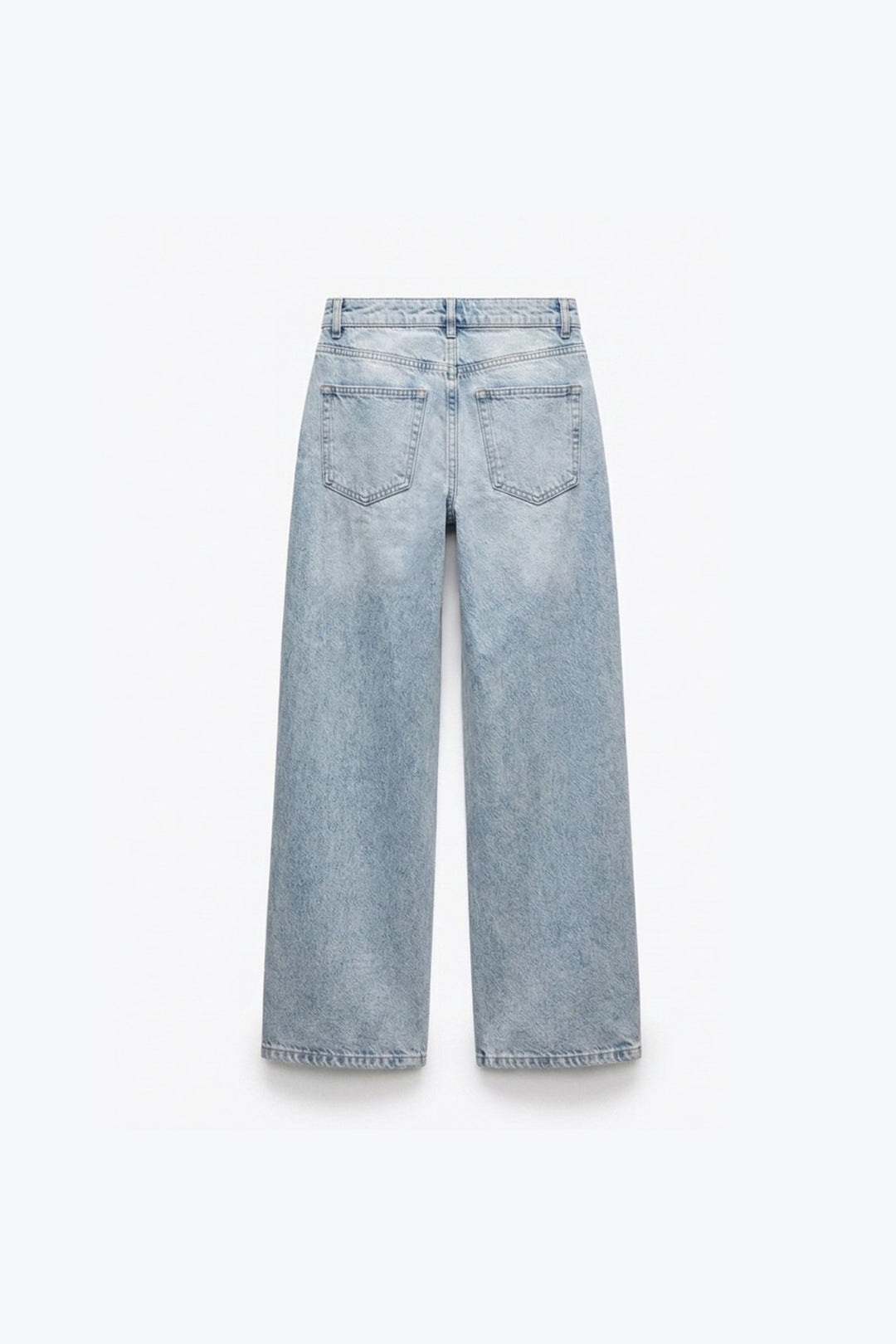 JEANS AMPLE EFFET DÉLAVÉ