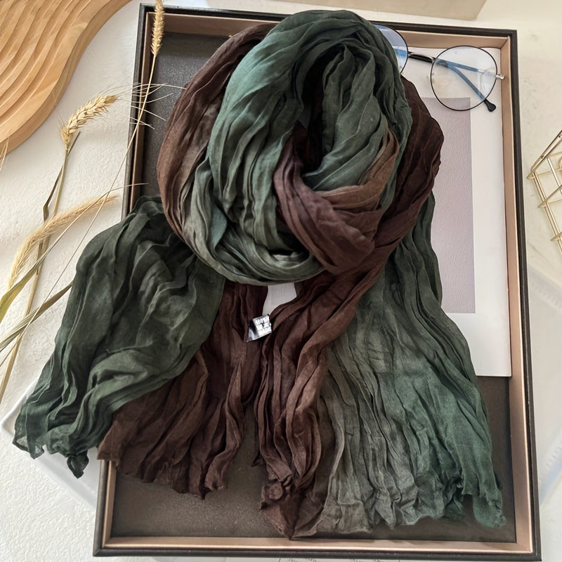Écharpe Maëlys – Blocs de couleurs vintage