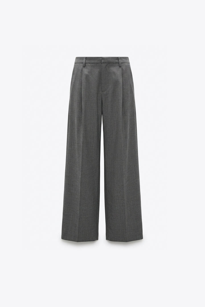 PANTALON FLUIDE JAMBE LARGE