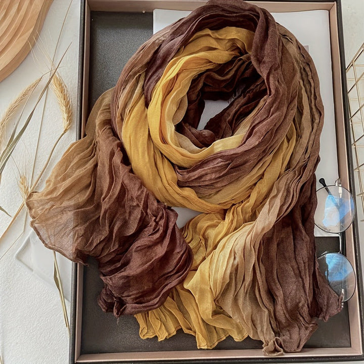 Écharpe Maëlys – Blocs de couleurs vintage