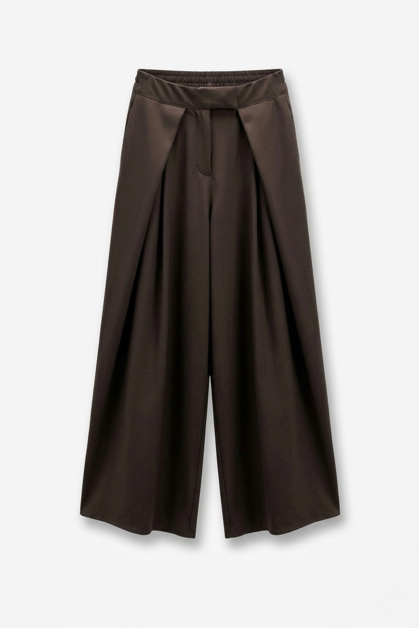 PANTALON LARGE À PINCES