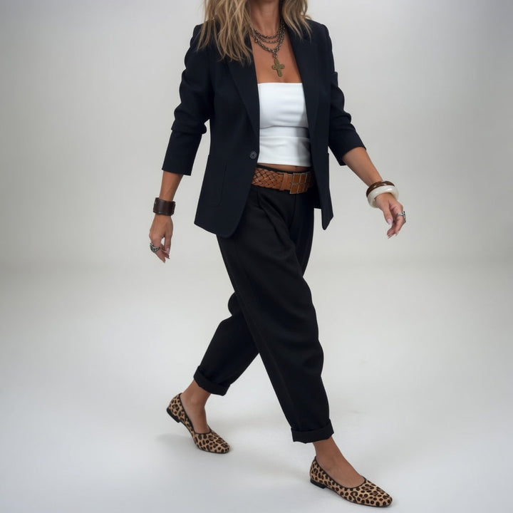 Gaïane™ — Tailleur pantalon fluide élégance décontractée