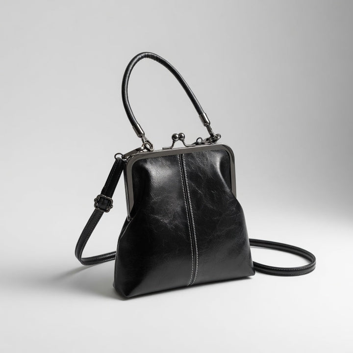 Honorine™ — Sac à main rétro fermoir clip élégance parisienne