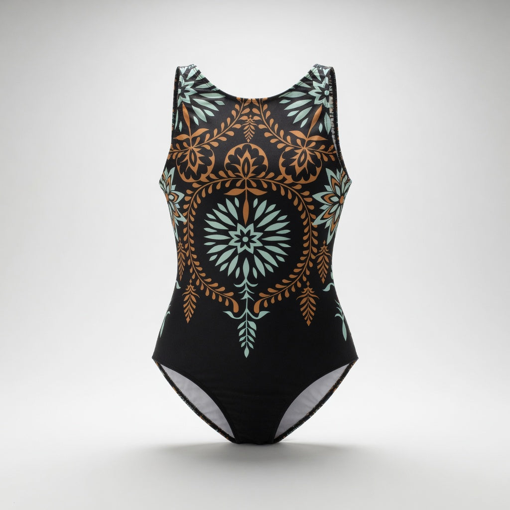 Arabesque™ — Maillot une pièce imprimé mandala allure envoûtante