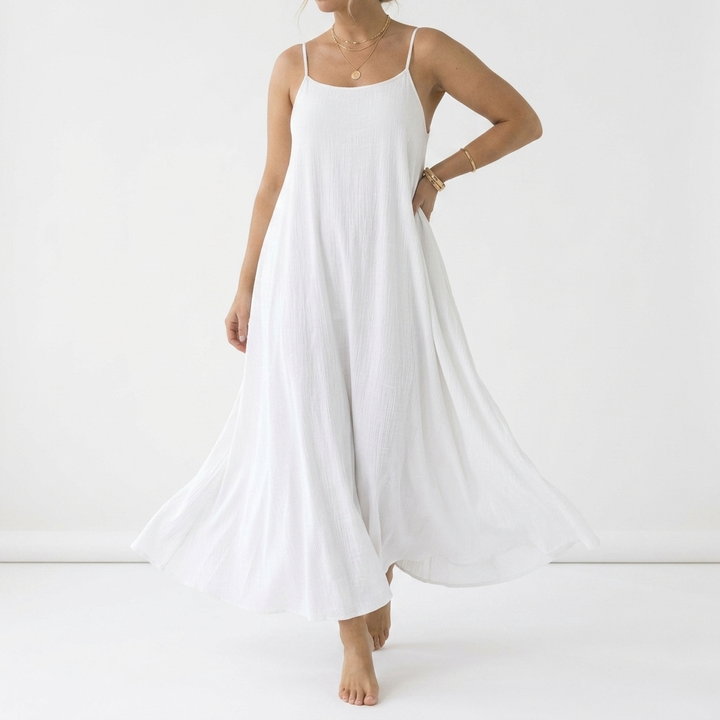 Dorsale™ — Robe maxi dos nu bretelles lacet