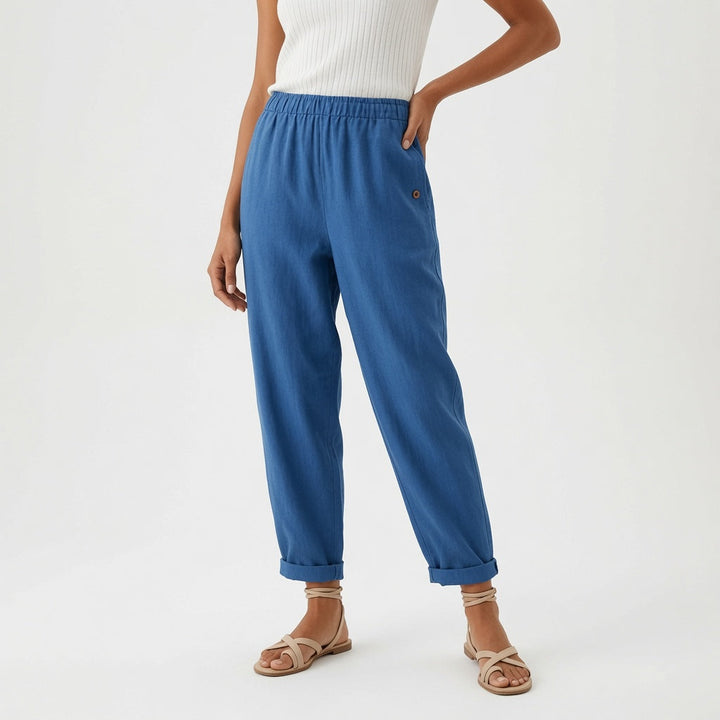 Azélyne™ — Pantalon fluide lin confort estival