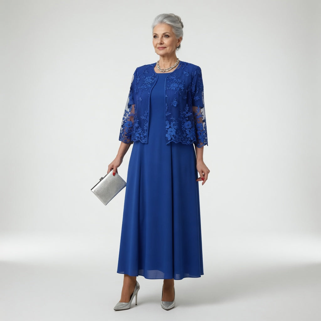Victorine™ — Robe longue cérémonie élégance florale raffinée