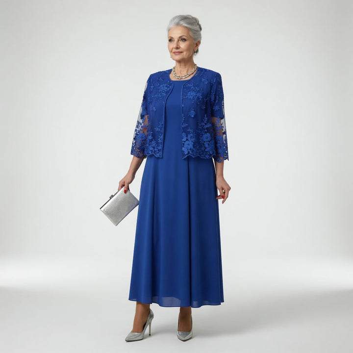 Victorine™ — Robe longue cérémonie élégance florale raffinée