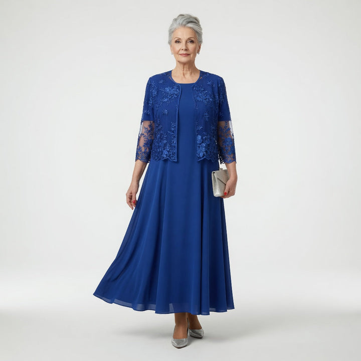 Victorine™ — Robe longue cérémonie élégance florale raffinée