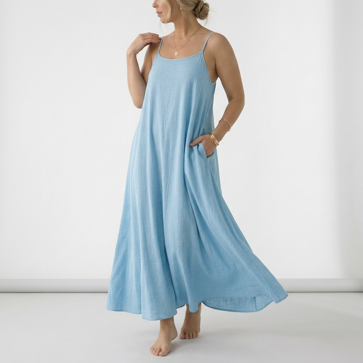 Dorsale™ — Robe maxi dos nu bretelles lacet