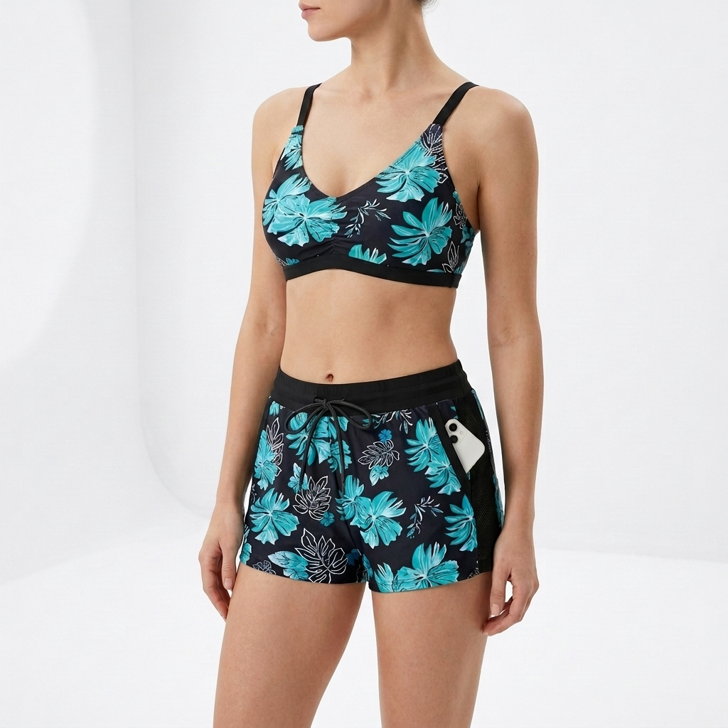 Natéline™ — Ensemble trois pièces tankini brassière short