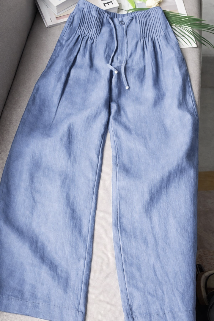 Zofia — Pantalon large en coton léger