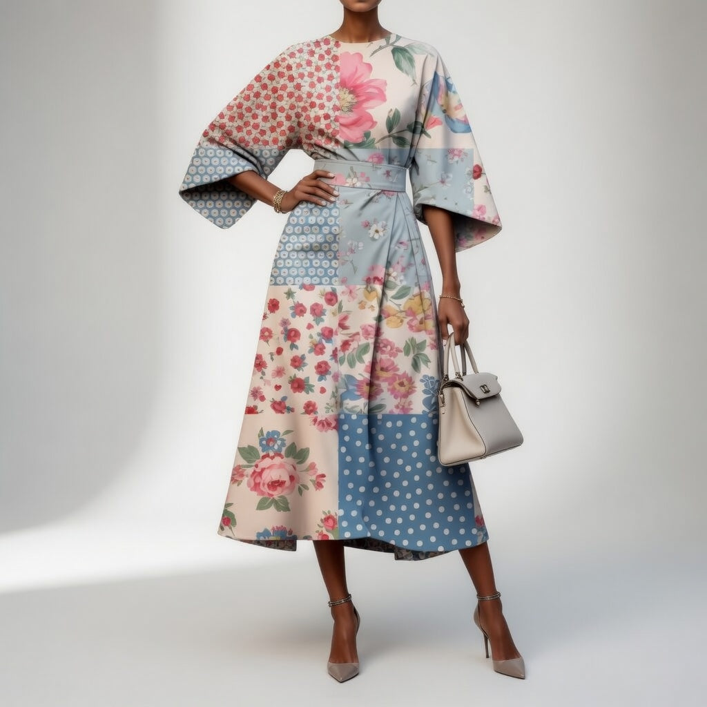 Mirabelle™ – Robe kimono florale, grâce orientale