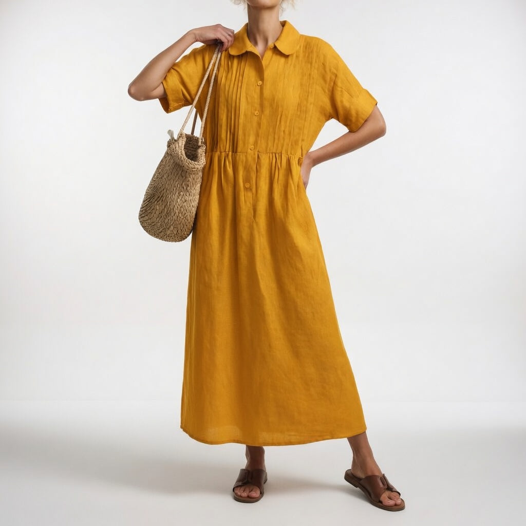 Lysandra™ | Robe chemise fluide estivale