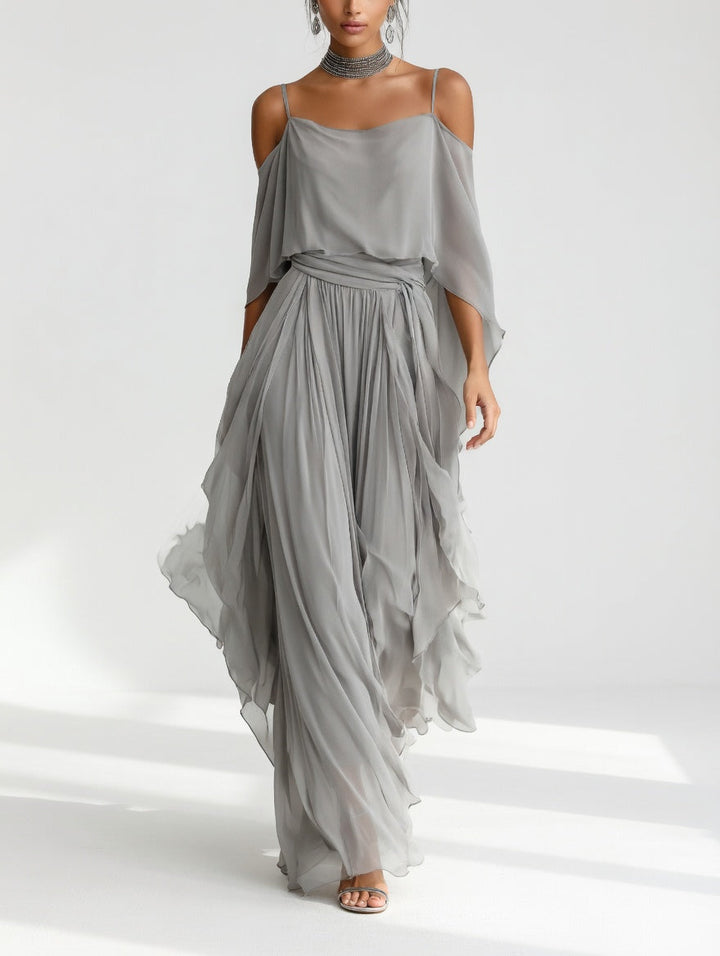 Élysandre™ — Robe longue fluide élégante aérienne