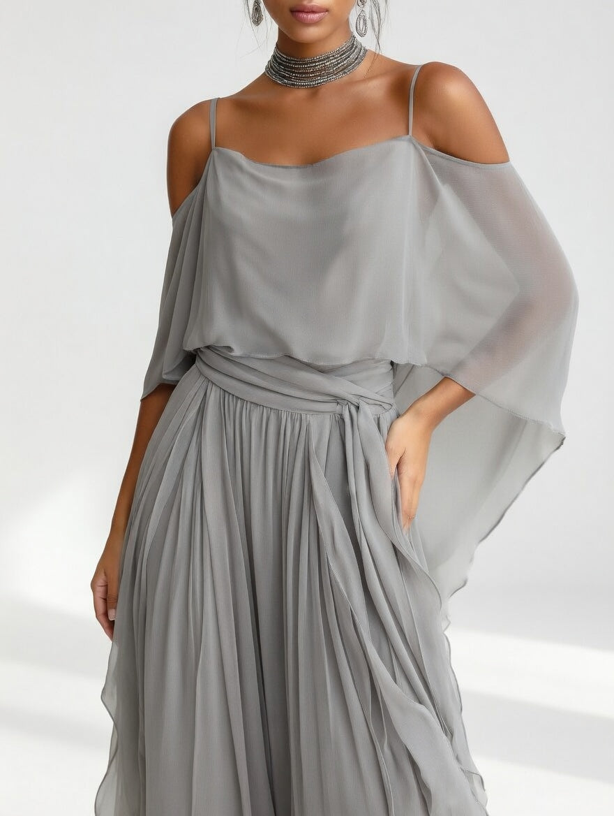 Élysandre™ — Robe longue fluide élégante aérienne