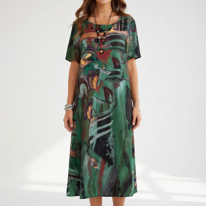 Azéloria™ — Robe longue artistique élégance fluide