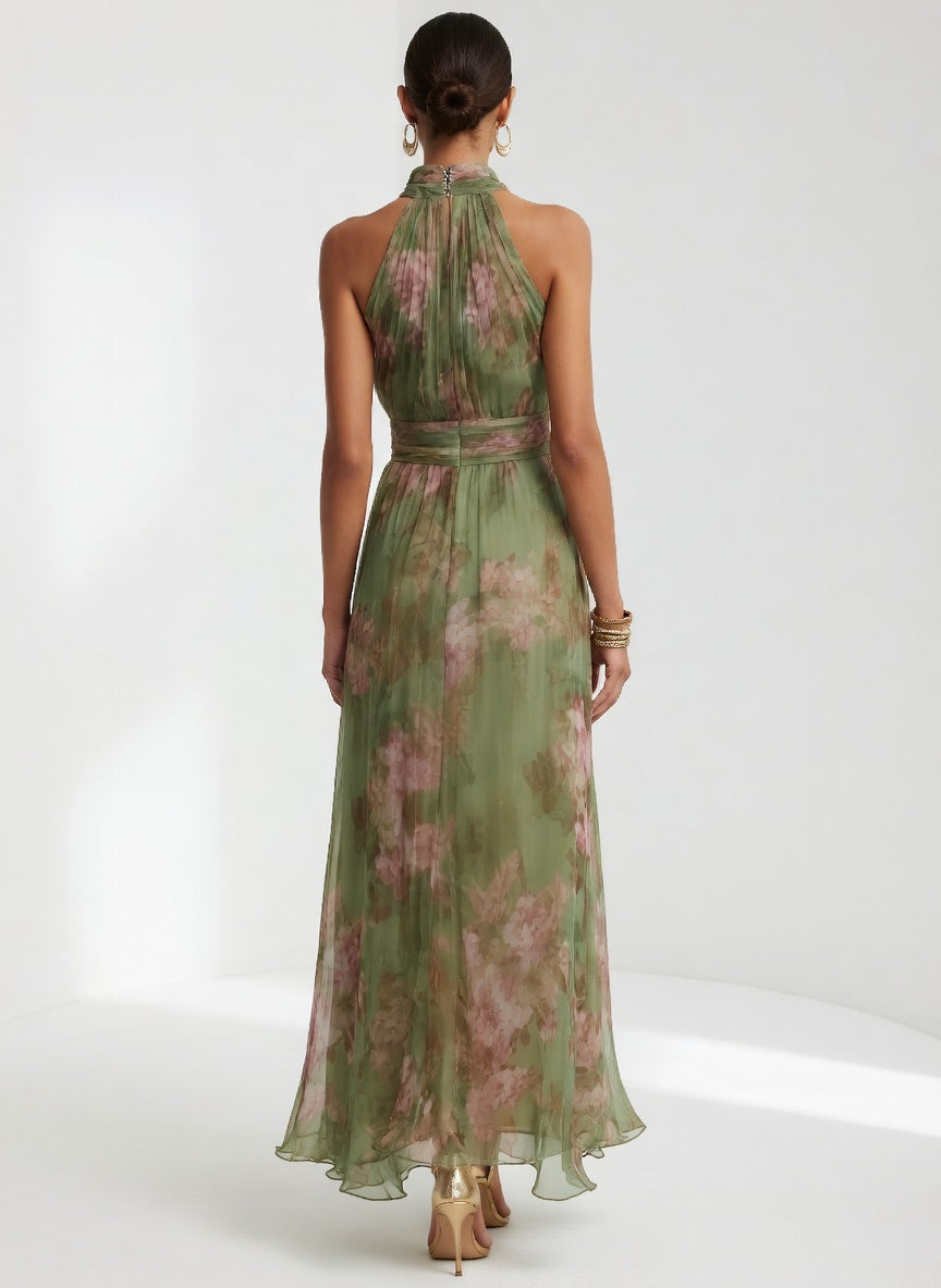 Roséline™ — Robe longue florale élégante aérienne