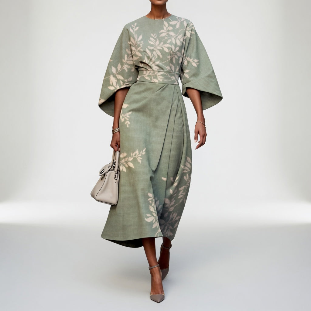 Mirabelle™ – Robe kimono florale, grâce orientale