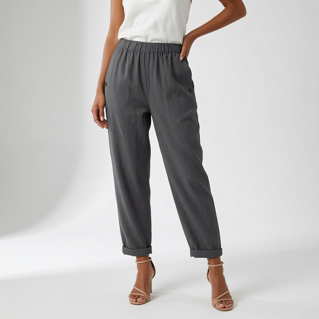 Azélyne™ — Pantalon fluide lin confort estival