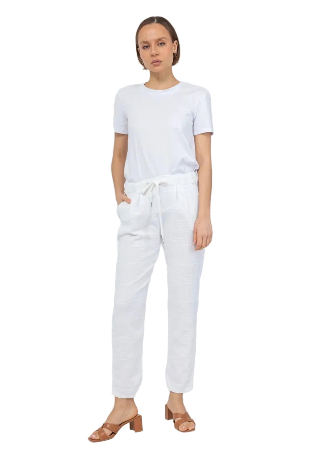 Bianca™ | Pantalon Slim en Coton Premium Made in Italy