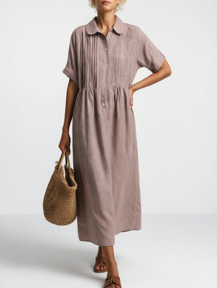 Lysandra™ - Robe chemise fluide estivale