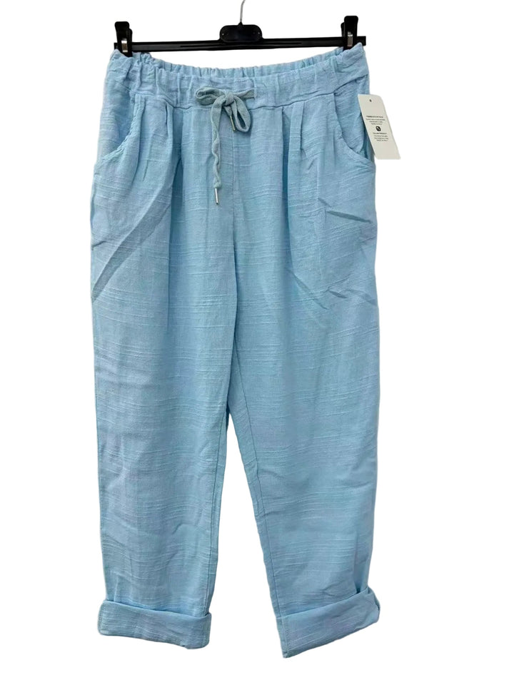 Bianca™ | Pantalon Slim en Coton Premium Made in Italy
