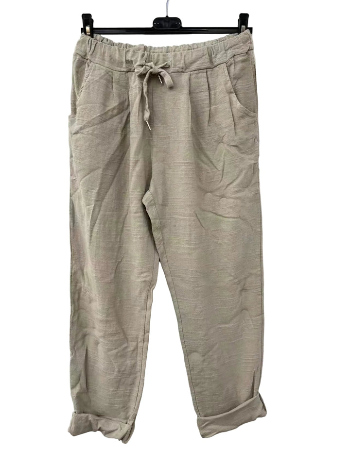 Bianca™ | Pantalon Slim en Coton Premium Made in Italy