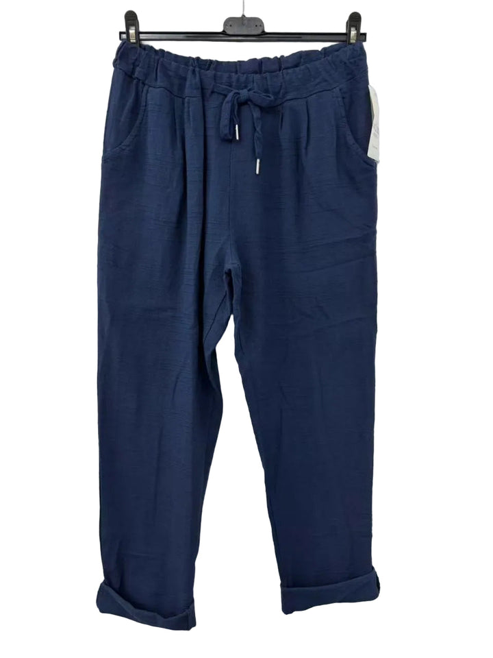 Bianca™ | Pantalon Slim en Coton Premium Made in Italy