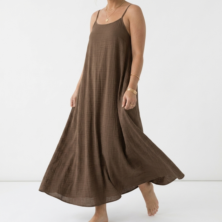 Dorsale™ — Robe maxi dos nu bretelles lacet