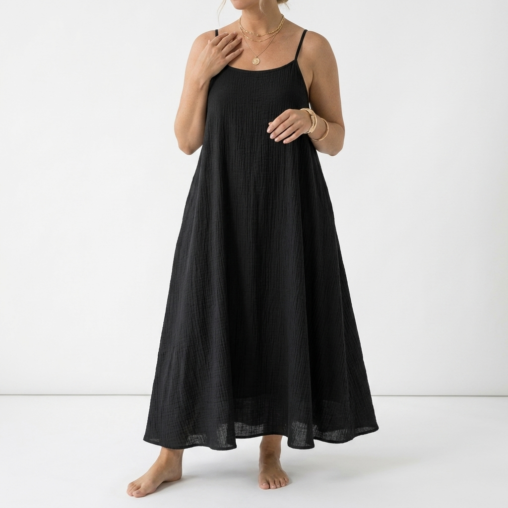 Dorsale™ — Robe maxi dos nu bretelles lacet