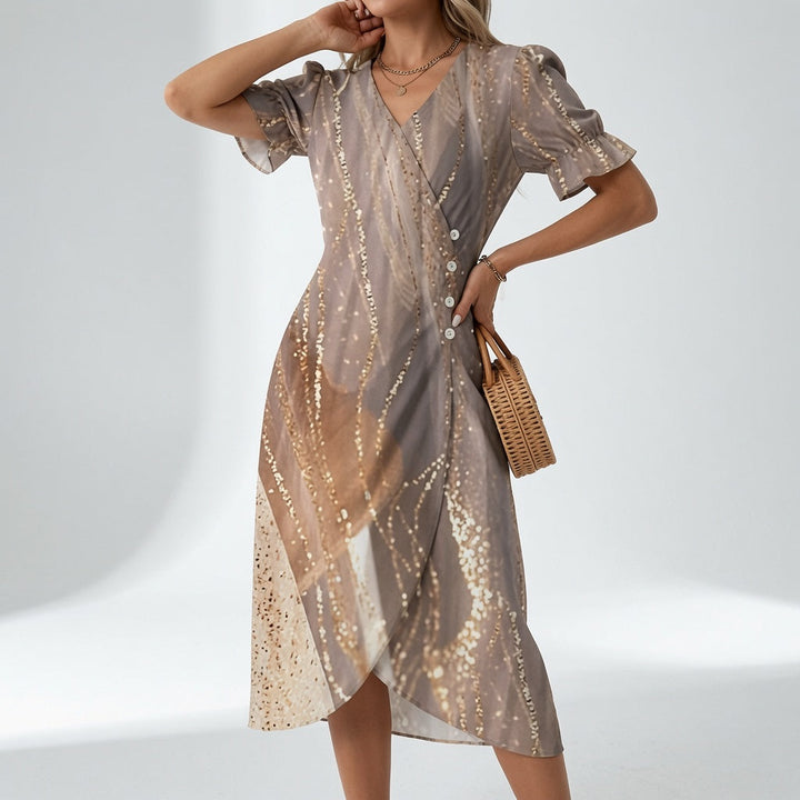 Maësylia™ — Robe portefeuille florale élégance estivale