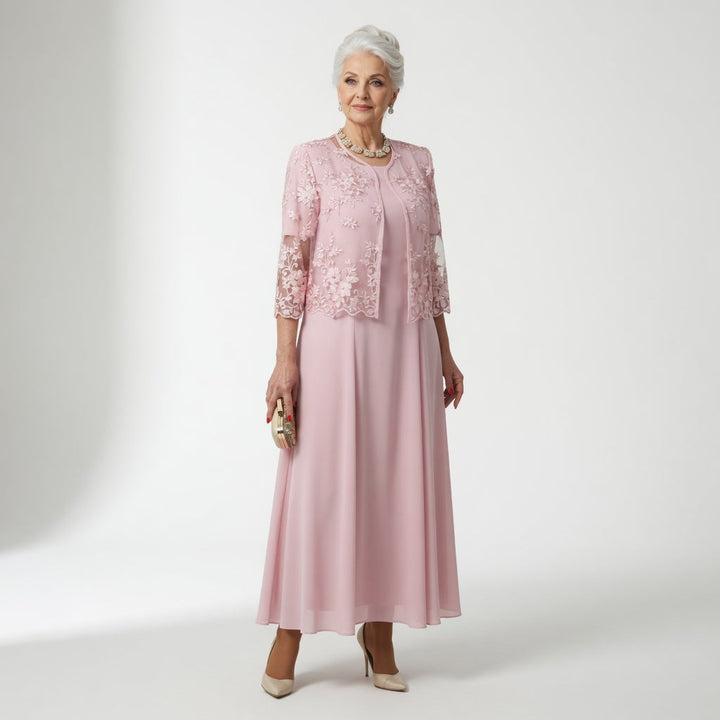 Victorine™ — Robe longue cérémonie élégance florale raffinée