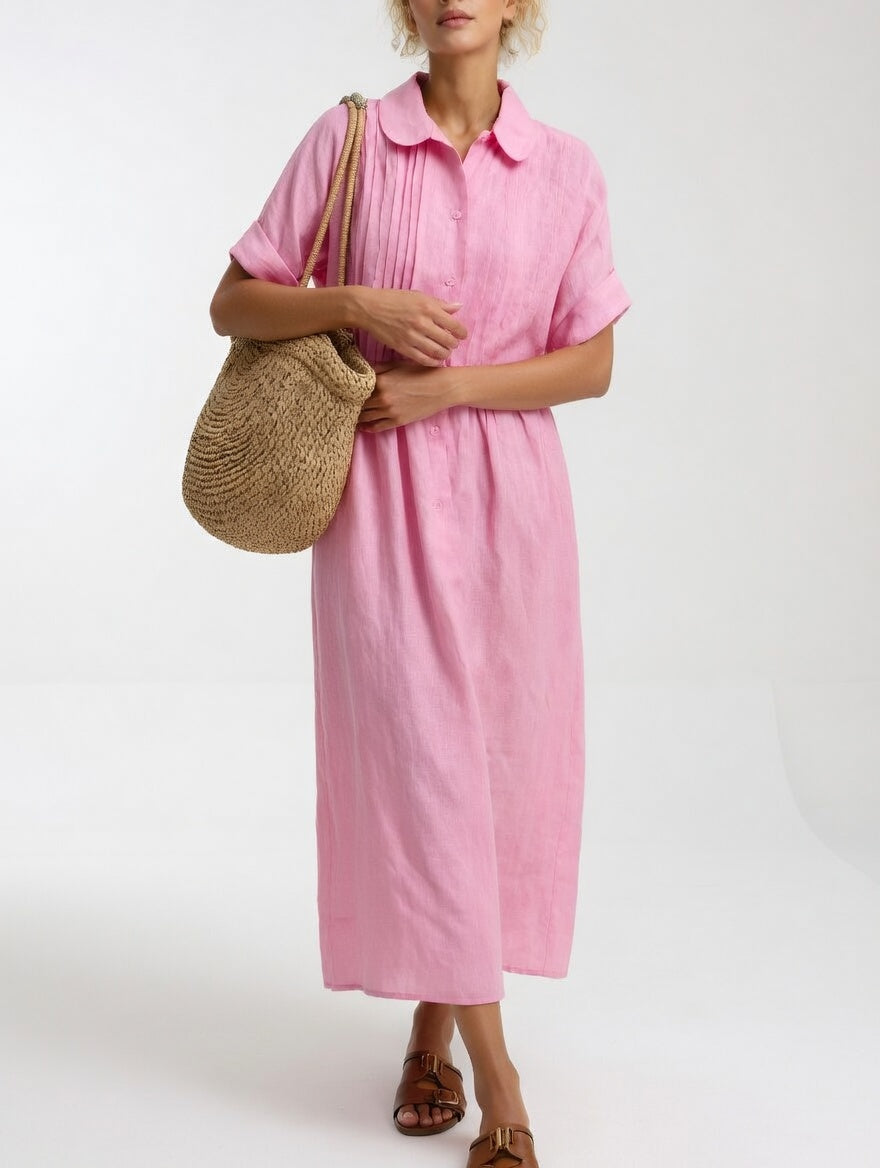 Lysandra™ | Robe chemise fluide estivale