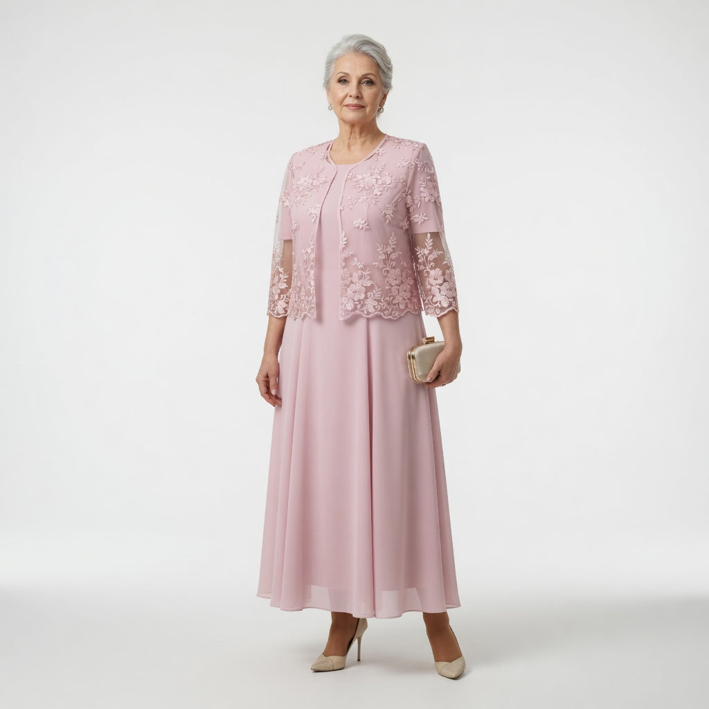 Victorine™ — Robe longue cérémonie élégance florale raffinée