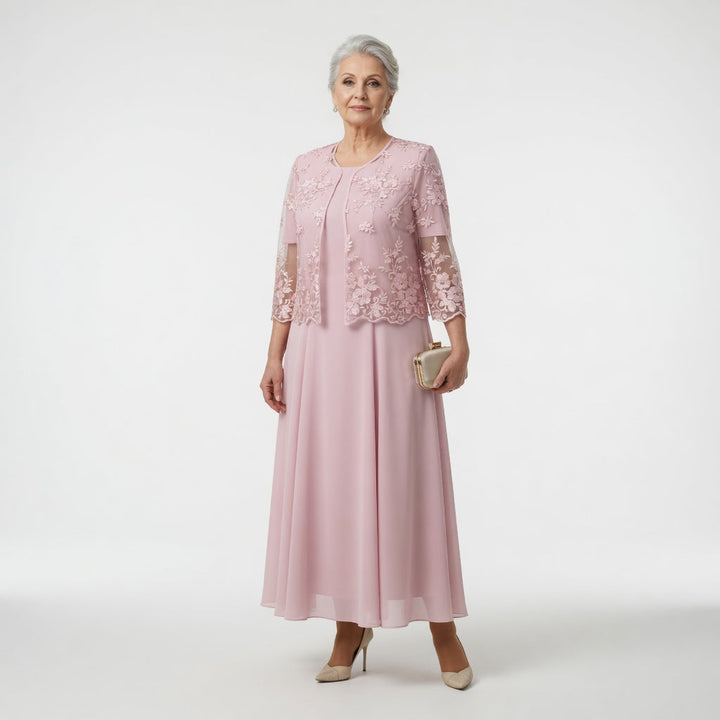 Victorine™ — Robe longue cérémonie élégance florale raffinée