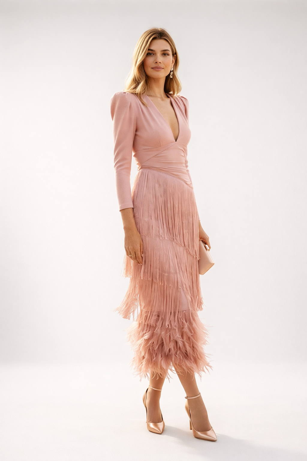 Valériane™ — Robe frangée élégante silhouette raffinée