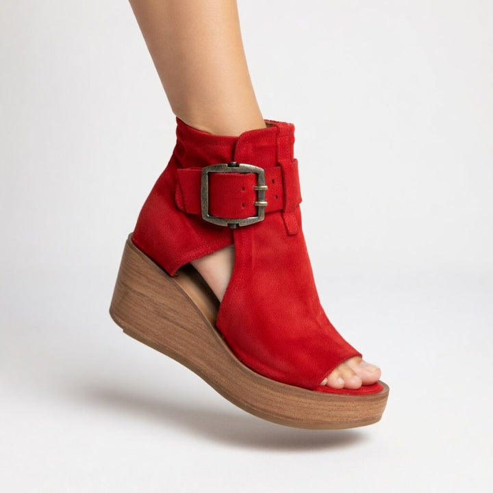 Orélisse™ — Bottines compensées ouvertes style moderne