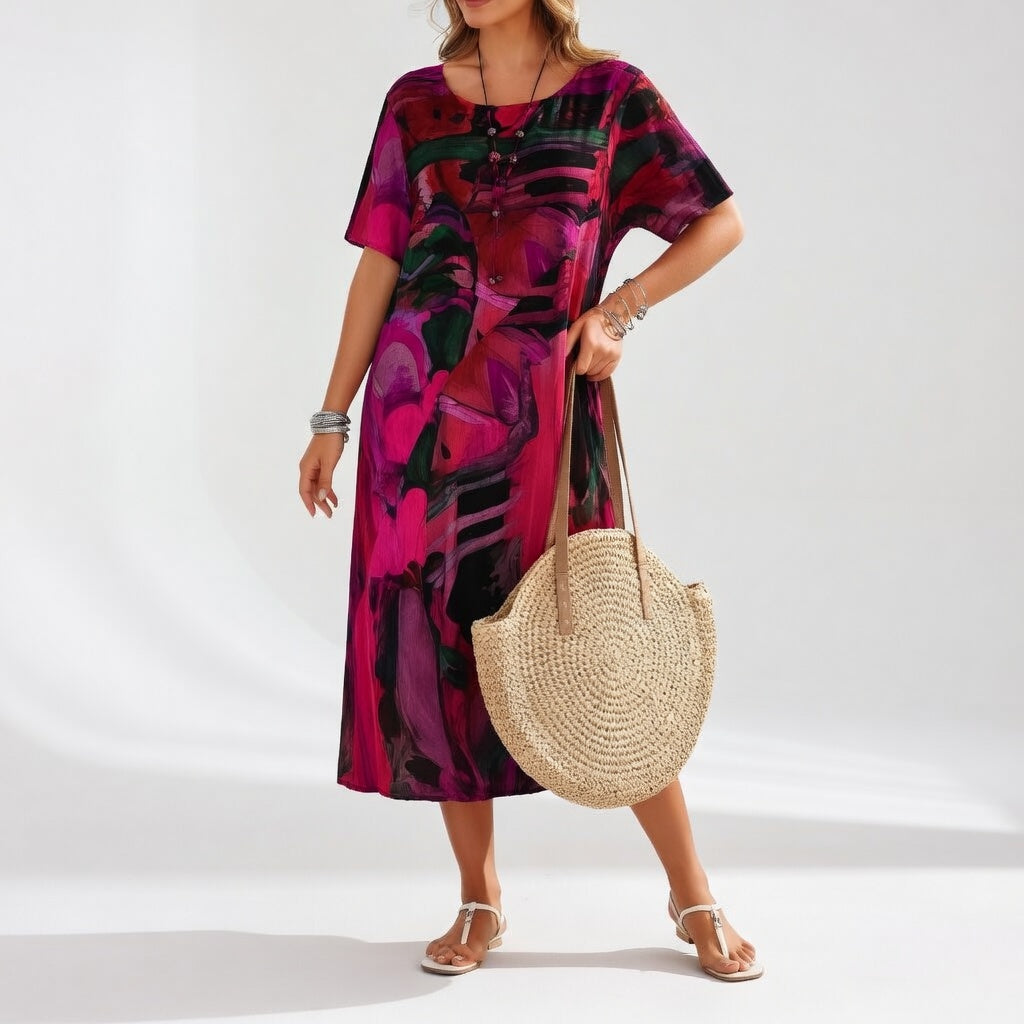 Azéloria™ — Robe longue artistique élégance fluide