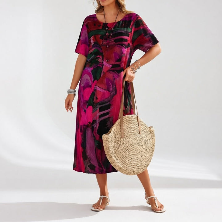 Azéloria™ — Robe longue artistique élégance fluide