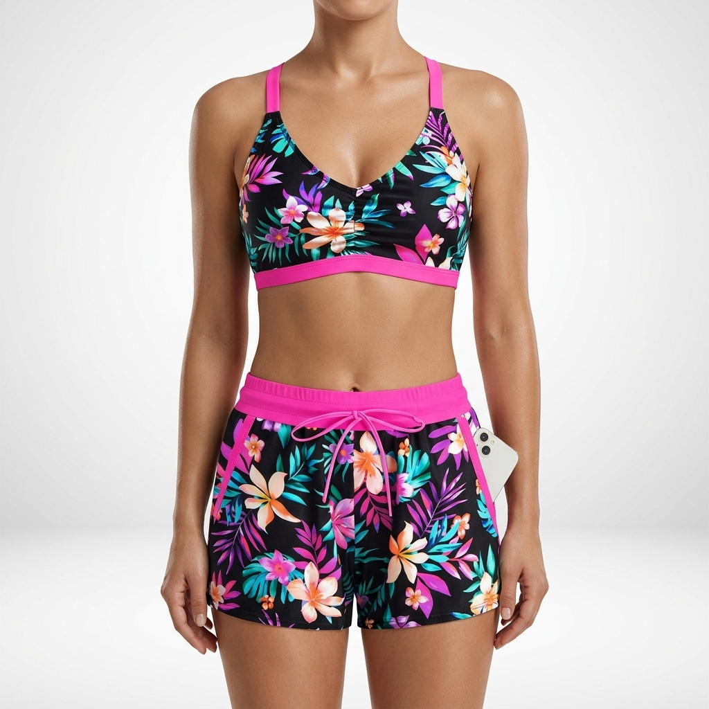 Natéline™ — Ensemble trois pièces tankini brassière short