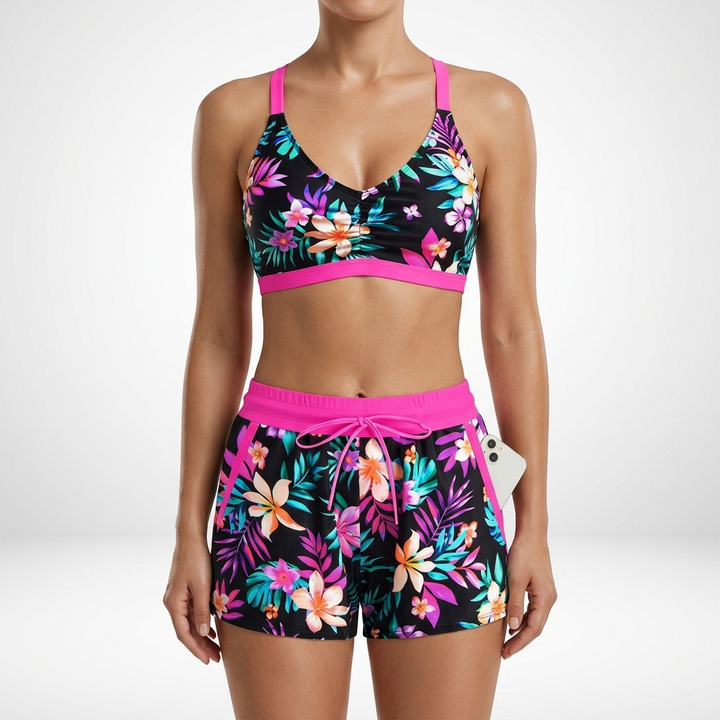 Natéline™ — Ensemble trois pièces tankini brassière short