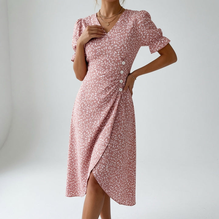 Maësylia™ — Robe portefeuille florale élégance estivale