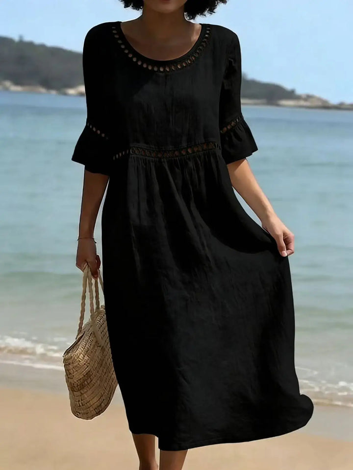 Élodie™ – Robe longue élégante à effet ventre plat