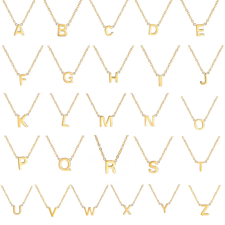 Collier Pendentif Alphabet Brillant