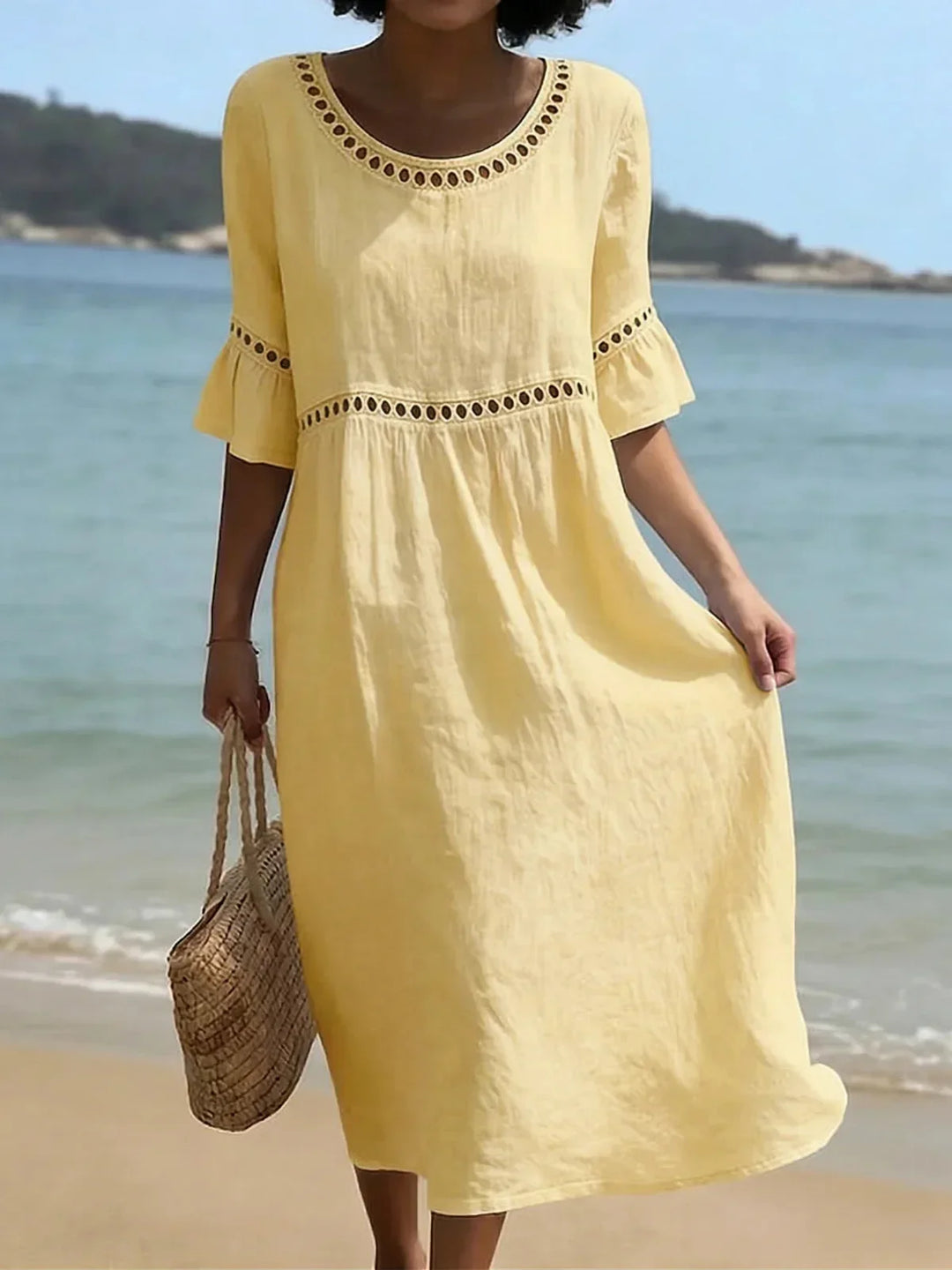 Élodie™ – Robe longue élégante à effet ventre plat